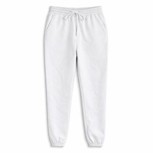 Meshki White Drawstring Jogger Pants
